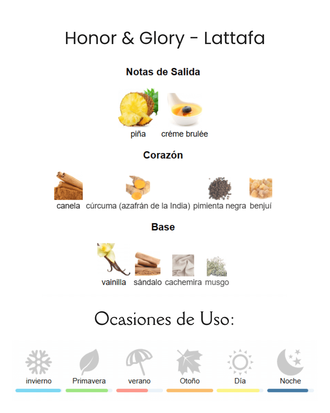 Decant Honor & Glory - Lattafa - Imagen 3