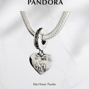 Charm estilo Pandora Corazon Home - Plata ley 925