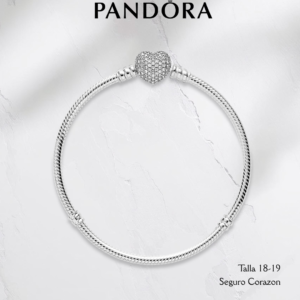 pulsera estilopandora corazon con brillo